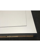 Volkern compact wit 244cm x 122cm dikte 6mm RAL 9010