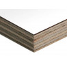 Berken multiplex dubbelzijdig beplakt met HPL wit 244cm x 122cm einddikte +/- 16,8mm Berken multiplex dubbelzijdig beplakt met HPL wit 244cm x 122cm einddikte +/- 16,8mm